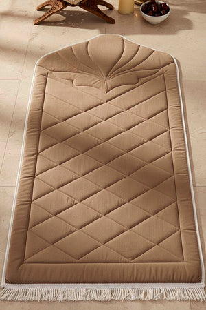 Vizon Kapitone Dolgulu Lüks Seccade 65x115 cm
