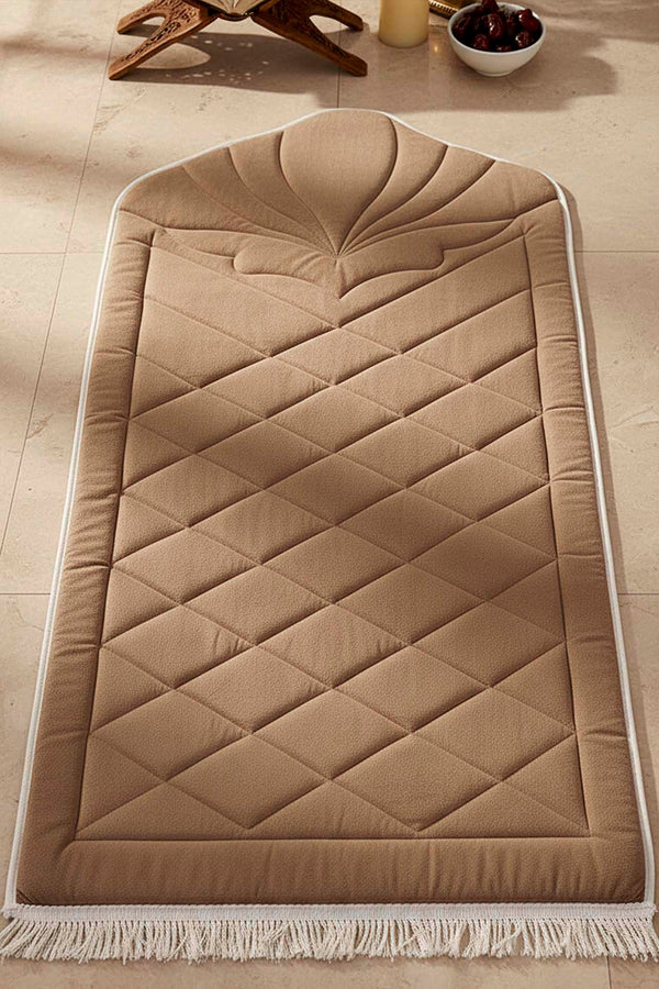 Vizon Kapitone Dolgulu Lüks Seccade 65x115 cm