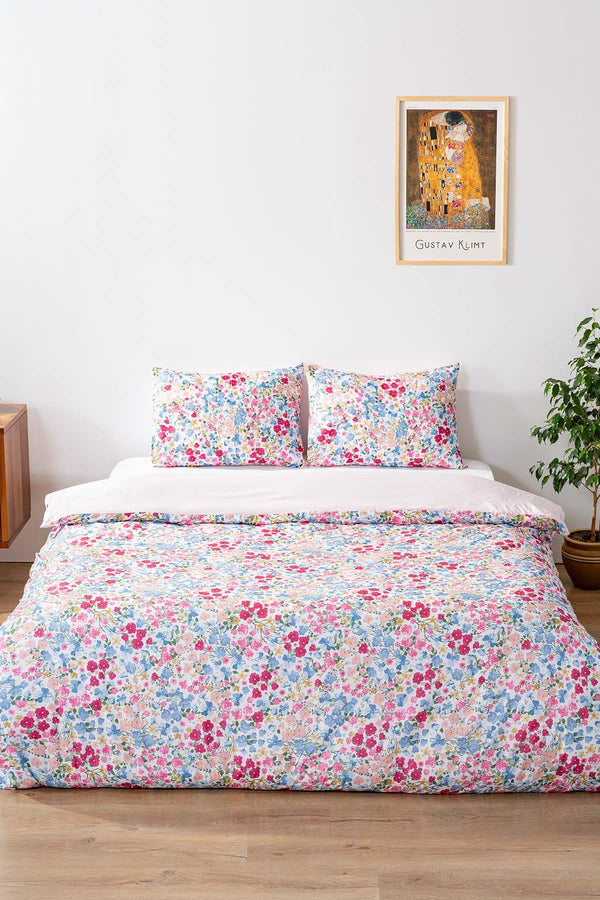 Sevda Çiçeği Outlet Çift Kişilik Nevresim Takımı Pamuklu