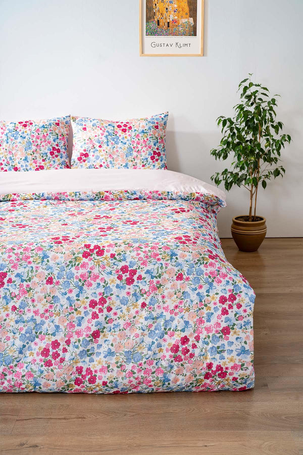 Sevda Çiçeği Outlet Çift Kişilik Nevresim Takımı Pamuklu