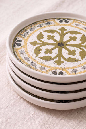 Timeless Brown Stackable 4'lü Pasta & Sunum Tabağı 21 cm