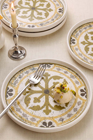 Timeless Brown Stackable 4'lü Pasta & Sunum Tabağı 21 cm