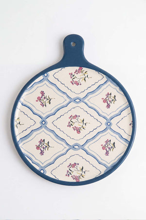 Floral Waves Peynir Sunum Tabağı 26 cm