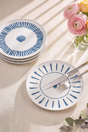 Ocean Muse Nordic Pasta Tabağı 4'lü Pasta & Sunum Tabağı 22 cm