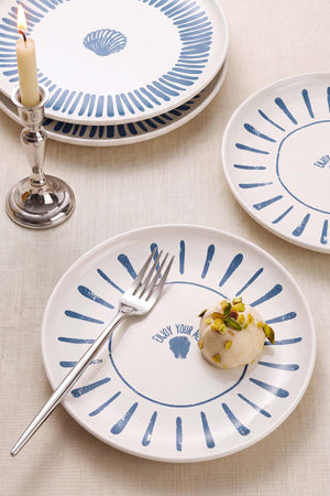 Ocean Muse Nordic Pasta Tabağı 4'lü Pasta & Sunum Tabağı 22 cm