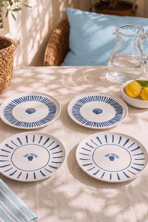 Ocean Muse Nordic Pasta Tabağı 4'lü Pasta & Sunum Tabağı 22 cm