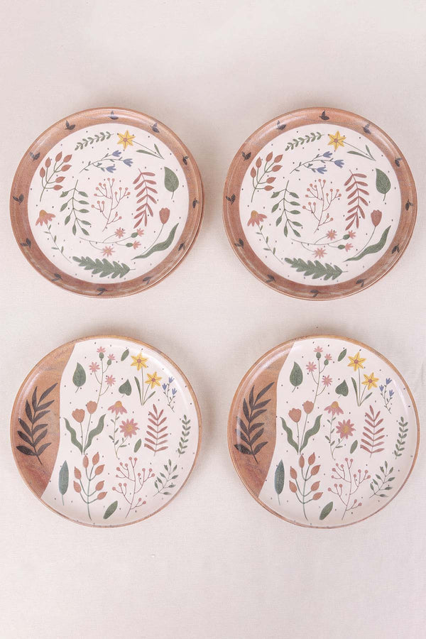 Soft Bloom Nordic Pasta Tabağı 4'lü Pasta & Sunum Tabağı 22 cm