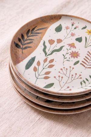 Soft Bloom Nordic Pasta Tabağı 4'lü Pasta & Sunum Tabağı 22 cm