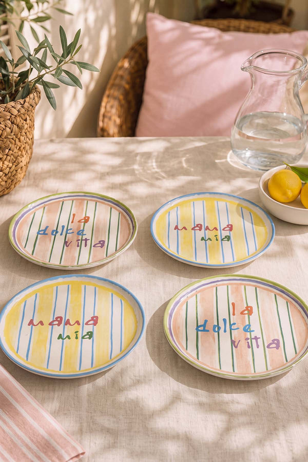 Mama Mia & La Dolce Vita Nordic 4'lü Pasta Tabağı 22 cm