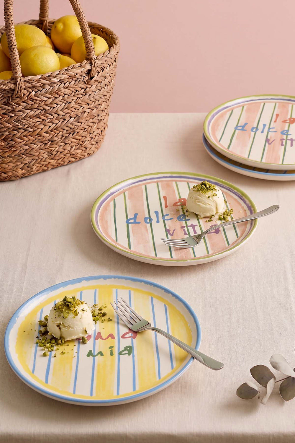 Mama Mia & La Dolce Vita Nordic 4'lü Pasta Tabağı 22 cm