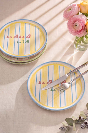 Mama Mia & La Dolce Vita Nordic 4'lü Pasta Tabağı 22 cm