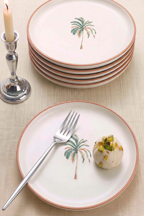 Bronze Palmiye Nordic 6'lı Pasta & Sunum Tabağı 22 cm