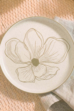 Taupe Bloom Nordic 6'lı Pasta & Sunum Tabağı 22 cm