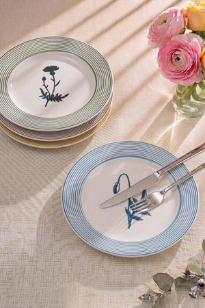 Floral Essence Assos 4'lü Pasta & Sunum Tabağı 22 cm