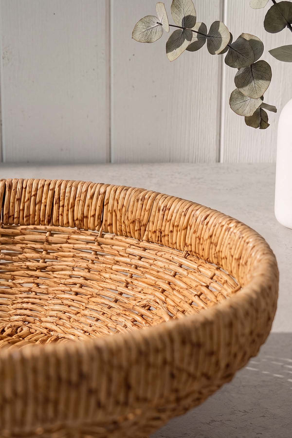 Hasır Ayaklı Rattan Meyvelik 28 cm
