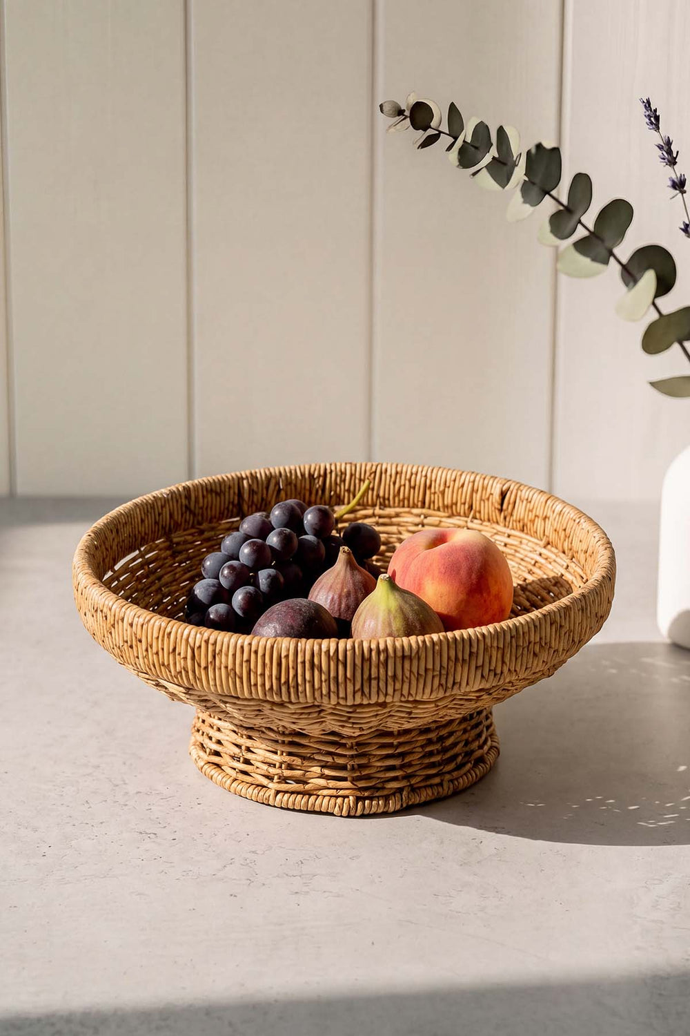 Hasır Ayaklı Rattan Meyvelik 28 cm