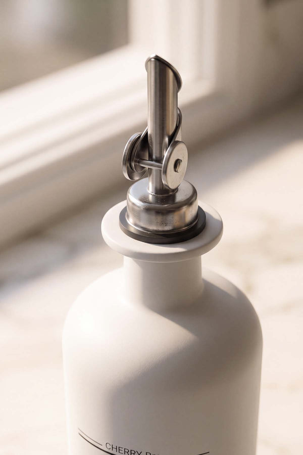 Beyaz Baskılı 2'li Yağdanlık & Sirkelik Set 500 ml