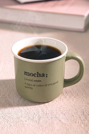 Mocha Mottolu Lory Porselen Kupa 380 ml