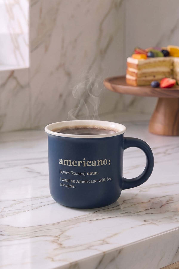 Americano Mottolu Lory Porselen Kupa 380 ml