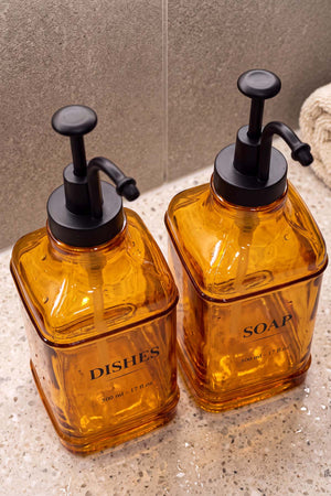 Amber Kare 2'li Sıvı Sabunluk Seti 500 ml