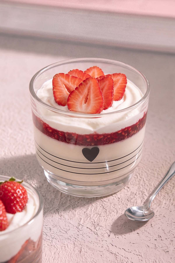 Heart 3'lü Cam Kase Seti 230 ml