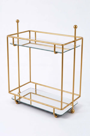 Gold 2 Katlı Banyo Organizer Tezgâh Üstü Düzenleyici