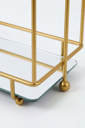 Gold 2 Katlı Banyo Organizer Tezgâh Üstü Düzenleyici
