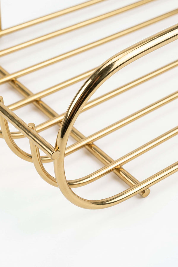 Gold 2 Katlı Metal Sabunluk & Şampuanlık Banyo Köşeliği