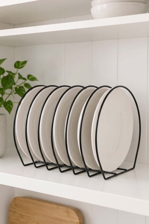 Siyah Metal Tabak Düzenleyici Organizer
