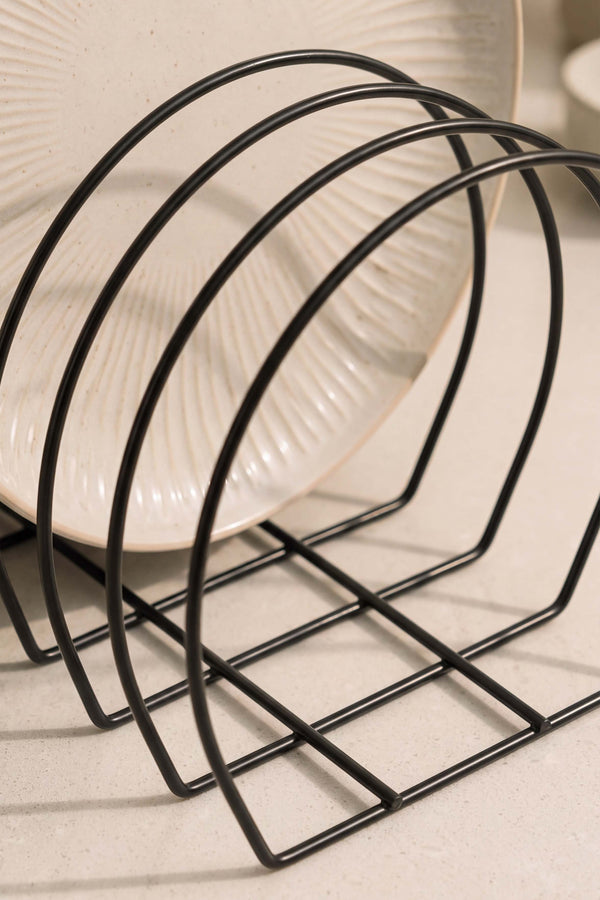 Siyah Metal Tabak Düzenleyici Organizer