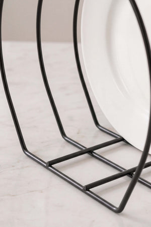 Siyah Metal Tabak Düzenleyici Organizer