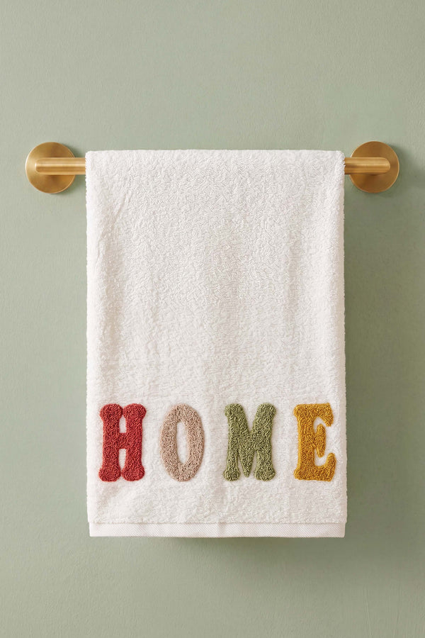 Home Nakışlı %100 Pamuklu 5'li Havlu Seti 50x90 cm