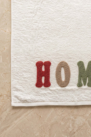 Home Nakışlı %100 Pamuklu 5'li Havlu Seti 50x90 cm