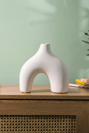 Bohem Geometrik Desen Seramik Dekoratif Vazo