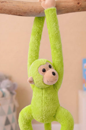 Yeşil Elleri Yapışabilen Maymun Peluş Oyuncak
