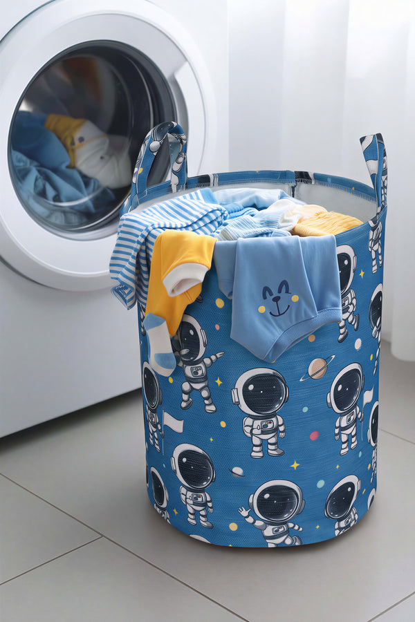 Astronot Desenli Oyuncak & Çamaşır Sepeti