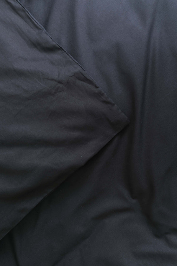 Carven Siyah %100 Pamuklu Çift Kişilik Nevresim Takımı - 4 Parça