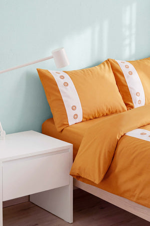 Daisy Hardal %100 Pamuklu Çift Kişilik Nevresim Takımı - 4 Parça