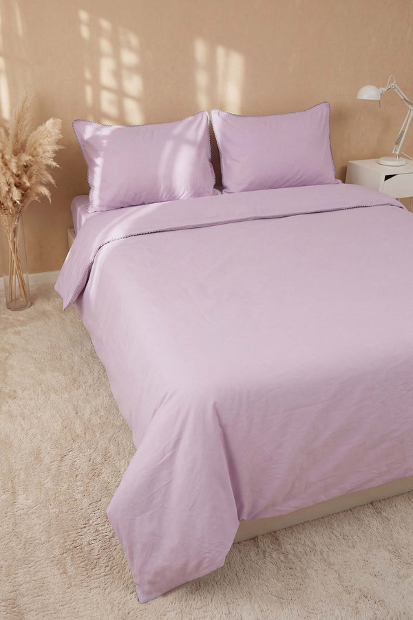 San Marino Violet %100 Pamuklu Çift Kişilik Nevresim Takımı - 4 Parça