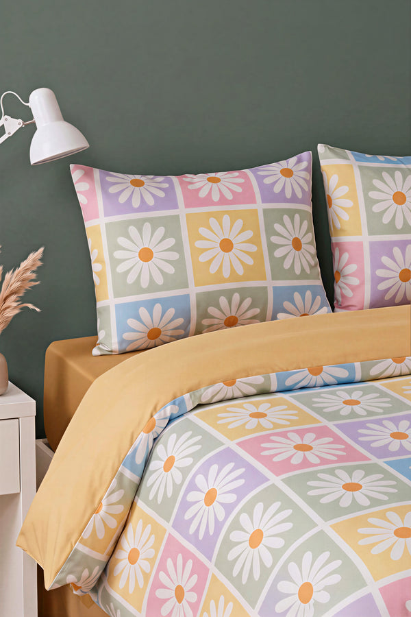 Candy Bloom Nefes Alan Pamuklu Çift Kişilik Nevresim Takımı