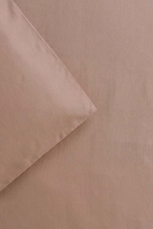 San Marino Dark Beige %100 Pamuklu Çift Kişilik Nevresim Takımı - 4 Parça