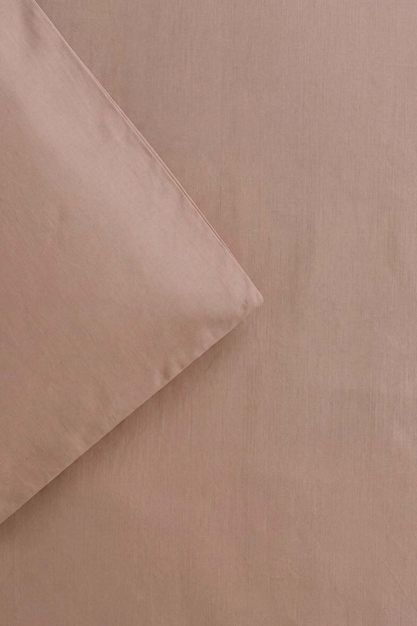 San Marino Dark Beige %100 Pamuklu Çift Kişilik Nevresim Takımı - 4 Parça
