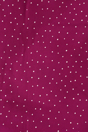 Mürdüm Pois Rosa %100 Pamuklu Bebek Nevresim Takımı