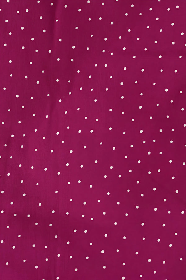 Mürdüm Pois Rosa %100 Pamuklu Bebek Nevresim Takımı