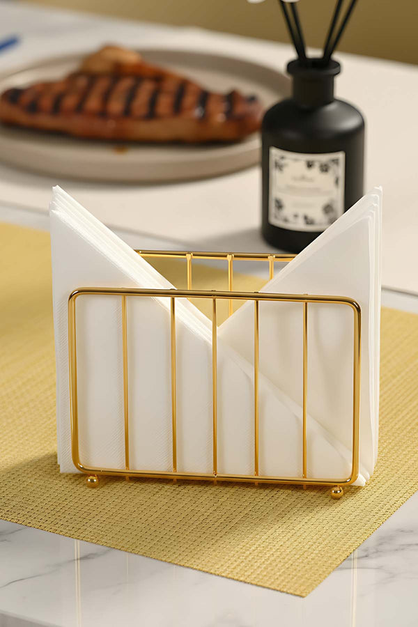 Gold Kafes Metal Peçetelik