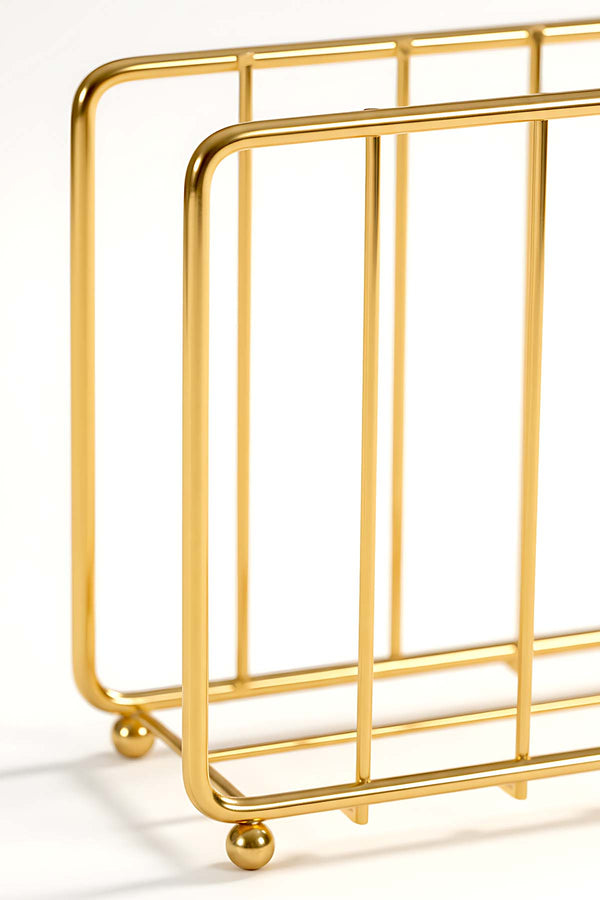 Gold Kafes Metal Peçetelik