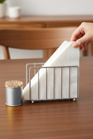 Silver Kafes Metal Peçetelik