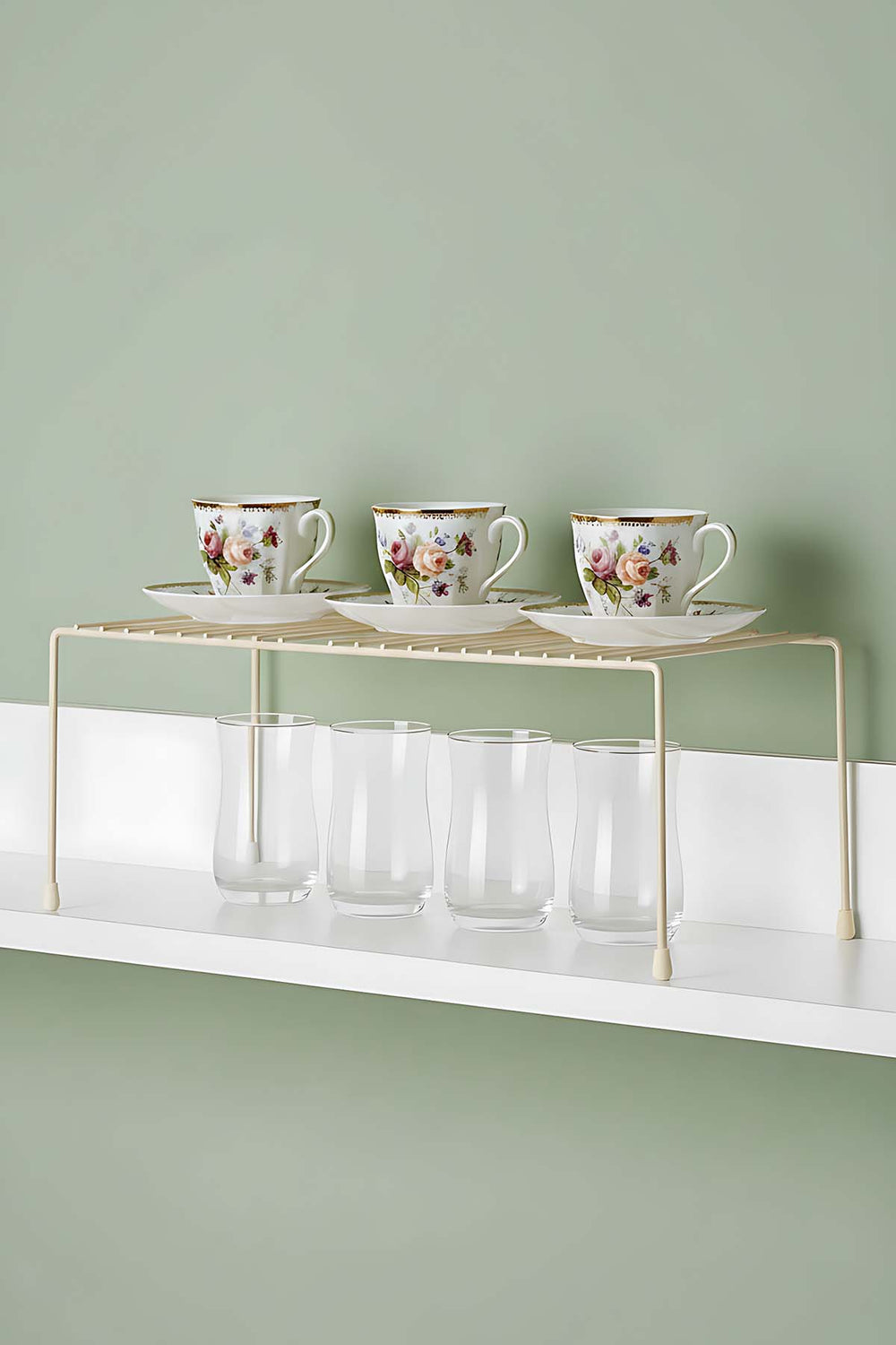 Krem Çok Amaçlı Dolap İçi Düzenleyici