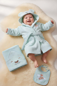 Aslan Mint %100 Pamuk Bebek Banyo Seti