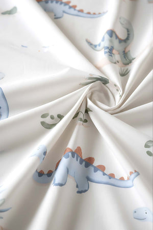 Dinoro Mavi %100 Pamuklu Bebek Nevresim Takımı - 4 Parça